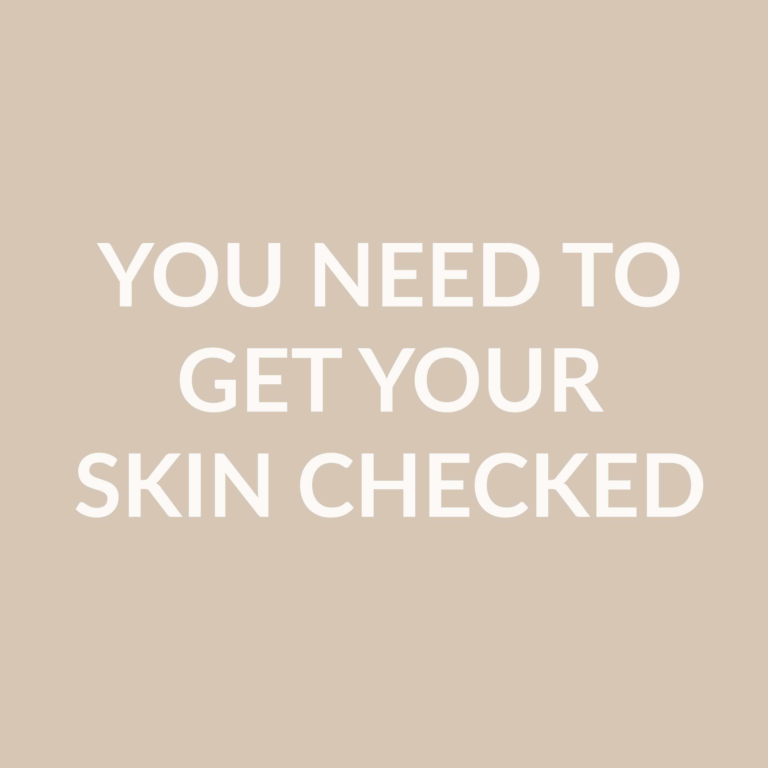 You Need To Book Your Skin Check