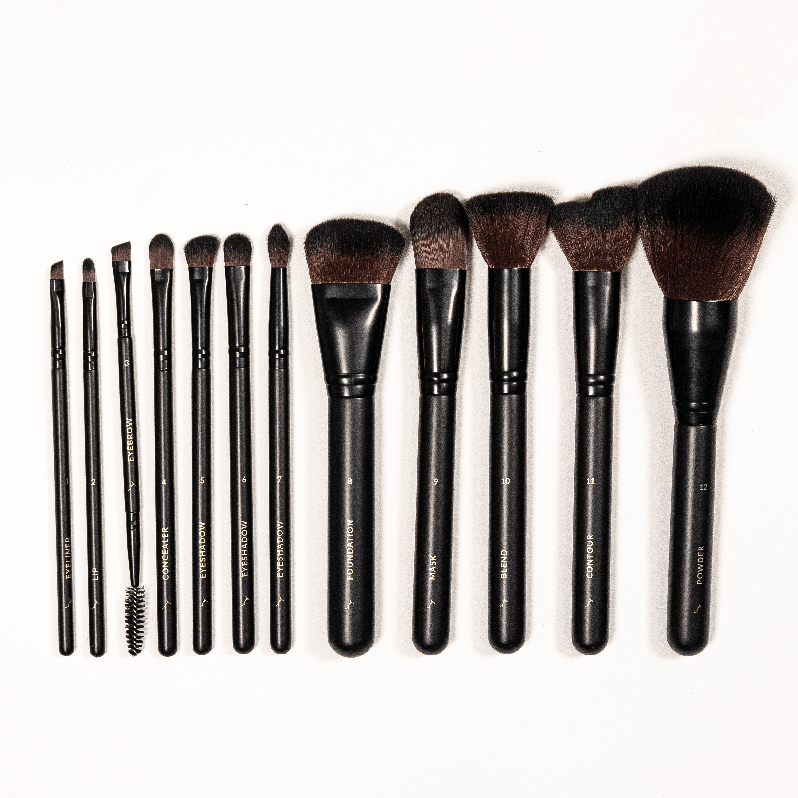 12 Piece Vegan Brush Collection - professional makeup brushes Eco by Sonya