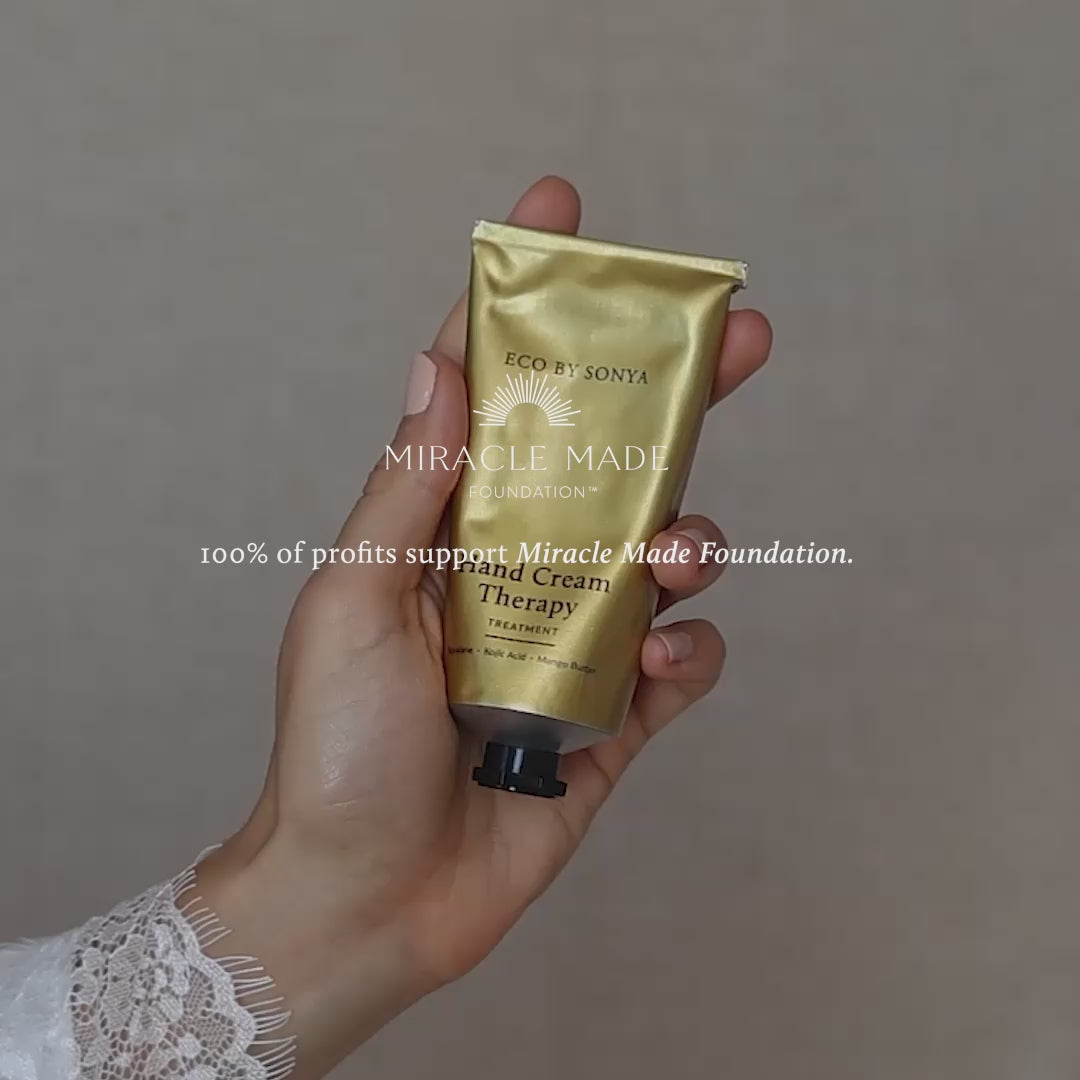 Video demonstrating how to use Eco By Sonya Hand Cream Therapy Treatment.